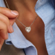 TI SENTO 34152ZI ZILVEREN COLLIER MET ZIRKONIA HANGER HART