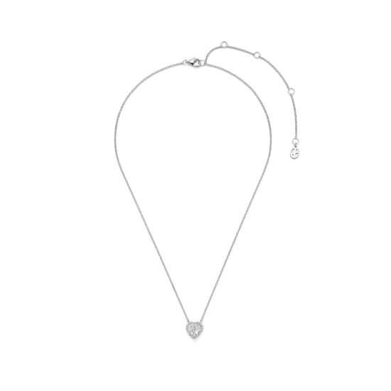 TI SENTO 34152ZI ZILVEREN COLLIER MET ZIRKONIA HANGER HART