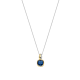 TI SENTO 6865DB ZILVEREN COLLIER MET ZILVER VERGULDE HANGER ZIRKONIA