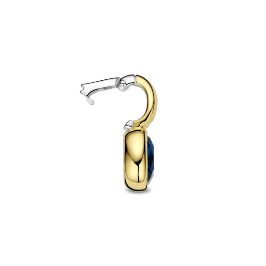 TI SENTO 6865DB ZILVEREN COLLIER MET ZILVER VERGULDE HANGER ZIRKONIA