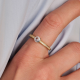 TI SENTO 12109ZY ZILVER VERGULDE RING MET ZIRKONIA CLASSIC