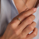 TI SENTO 12109ZY ZILVER VERGULDE RING MET ZIRKONIA CLASSIC