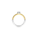 TI SENTO 12109ZY ZILVER VERGULDE RING MET ZIRKONIA CLASSIC