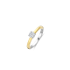 TI SENTO 12110ZY ZILVER VERGULDE RING MET ZIRKONIA CLASSIC