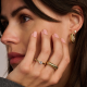 TI SENTO 12110ZY ZILVER VERGULDE RING MET ZIRKONIA CLASSIC