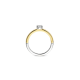 TI SENTO 12110ZY ZILVER VERGULDE RING MET ZIRKONIA CLASSIC