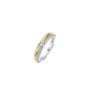 TI SENTO 12433ZY ZILVER VERGULDE RING MET ZIRKONIA CLASSIC CONTRAST