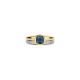 TI SENTO 12462DB ZILVER VERGULDE RING MET ZIRKONIA CUSHION
