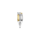 TI SENTO 12459ZY ZILVER VERGULDE RING MET ZIRKONIA TRIPLE BAND