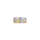 TI SENTO 12459ZY ZILVER VERGULDE RING MET ZIRKONIA TRIPLE BAND