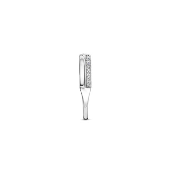TI SENTO 12433ZI ZILVEREN RING MET ZIRKONIA CLASSIC CONTRAST