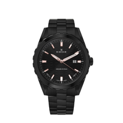 EDOX 53102 37NM NIR STALEN HERENHORLOGE GRAND OCEAN DATE GENTS