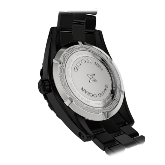 EDOX 53102 37NM NIR STALEN HERENHORLOGE GRAND OCEAN DATE GENTS