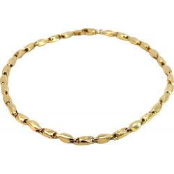 MONZARIO 837-A GEEL 14K. GEELGOUDEN ARMBAND FANTASIESCHAKEL