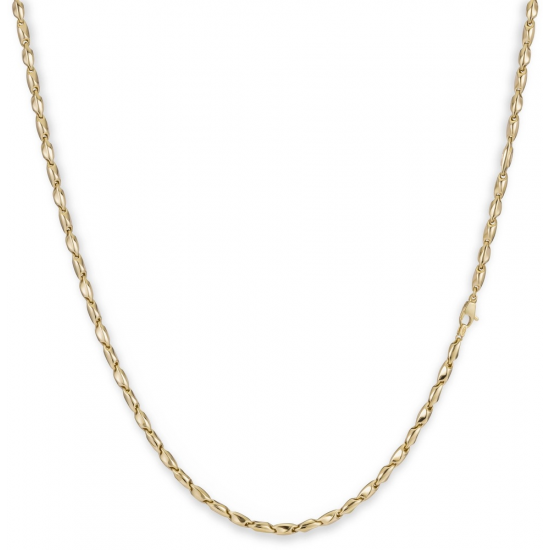 MONZARIO 837-C GEEL 14K. GEELGOUDEN COLLIER FANTASIESCHAKEL