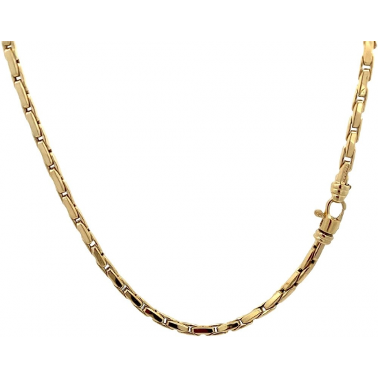 MONZARIO 1293-C GEEL 14K. GEELGOUDEN COLLIER FANTASIESCHAKEL