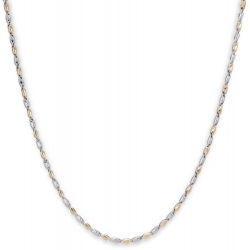 MONZARIO 837-C BIC 14K. BICOLOR GOUDEN COLLIER FANTASIESCHAKEL