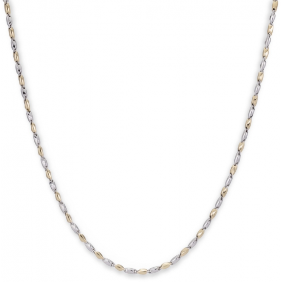 MONZARIO 837-C BIC 14K. BICOLOR GOUDEN COLLIER FANTASIESCHAKEL