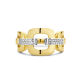 THE HOUSE OF JEWELS 4208890 BICOLOR GOUDEN RING MET NATUURLIJKE DIAMANT ALEXIA