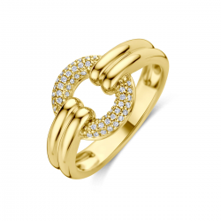 THE HOUSE OF JEWELS 4034662 GEELGOUDEN RING MET NATUURLIJKE DIAMANT