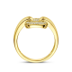 THE HOUSE OF JEWELS 4034662 GEELGOUDEN RING MET NATUURLIJKE DIAMANT