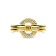 THE HOUSE OF JEWELS 4034662 GEELGOUDEN RING MET NATUURLIJKE DIAMANT
