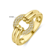 THE HOUSE OF JEWELS 4034662 GEELGOUDEN RING MET NATUURLIJKE DIAMANT