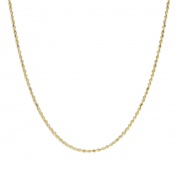 SILGOLD 5000333 GEELGOUDEN SCHAKELCOLLIER MET ZILVEREN KERN