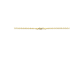 SILGOLD 5000333 GEELGOUDEN SCHAKELCOLLIER MET ZILVEREN KERN