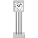 MONDAINE M660.MEET.81SBB TAFELKLOK ZURICH MEETING POINT