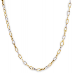MONZARIO 1228-C BIC 14K. BICOLOR GOUDEN COLLIER FANTASIESCHAKEL