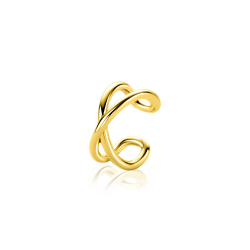 ZINZI ZIO-CUFF5G VERGULDE ZILVEREN CUFF CROSS OVER