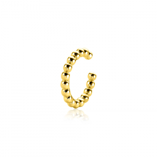 ZINZI ZIO-CUFF2G VERGULDE ZILVEREN CUFF BOLLETJES