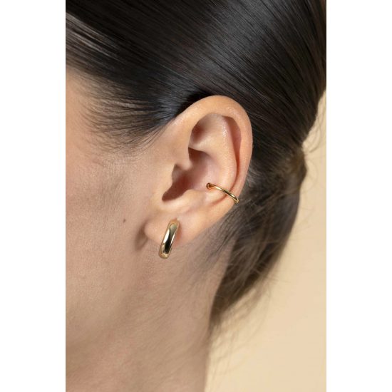 ZINZI ZIO-CUFF1G ZILVEREN VERGULDE CUFF GLAD