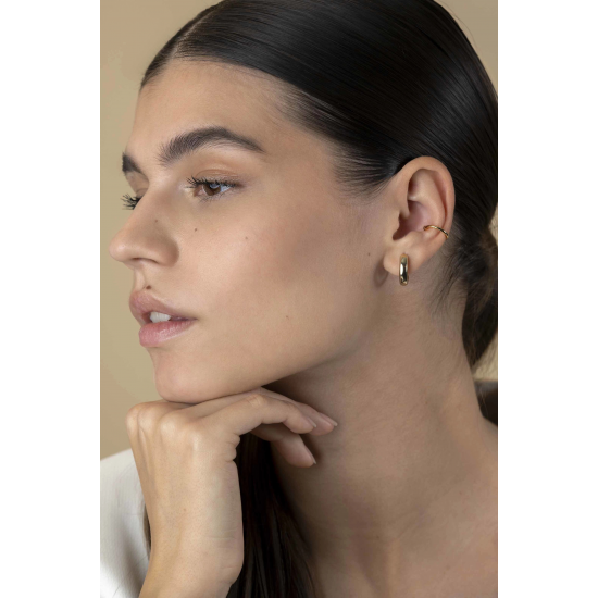 ZINZI ZIO-CUFF1G ZILVEREN VERGULDE CUFF GLAD