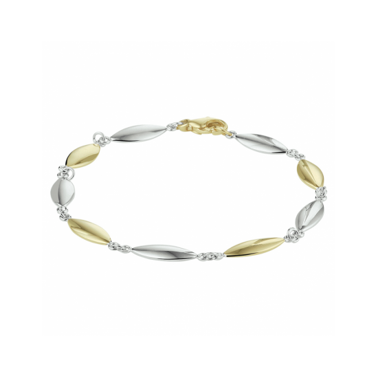 HUISCOLLECTIE 4208392 BICOLOR GOUDEN SCHAKELARMBAND