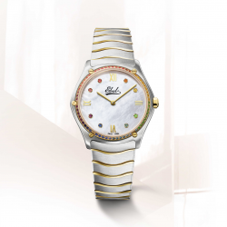 EBEL 1216754 DAMESHORLOGE STAAL/18KT GOUD SPORT CLASSIC LIMITED 115TH ANNIVERSARY