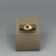 Klassieke 14k Gouden Vintage Ring met Rode Bloedkoraal