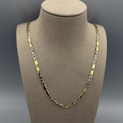 14k Bicolor Gouden Pauwenoog Collier