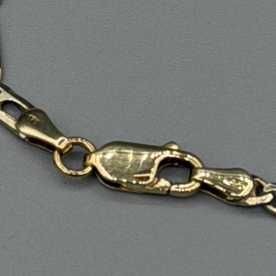 14k Bicolor Gouden Pauwenoog Collier