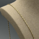 Elegante 9k Gouden Lange Gerstenkorrel Collier