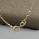 Elegante 9k Gouden Lange Gerstenkorrel Collier