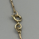 Elegante 9k Gouden Lange Gerstenkorrel Collier
