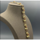 14 Karaat Bicolor Gouden Schakelarmband met Rozen