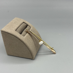 Verfijnde Antieke 14k Gouden Broche met Opaal