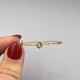 Verfijnde Antieke 14k Gouden Broche met Opaal