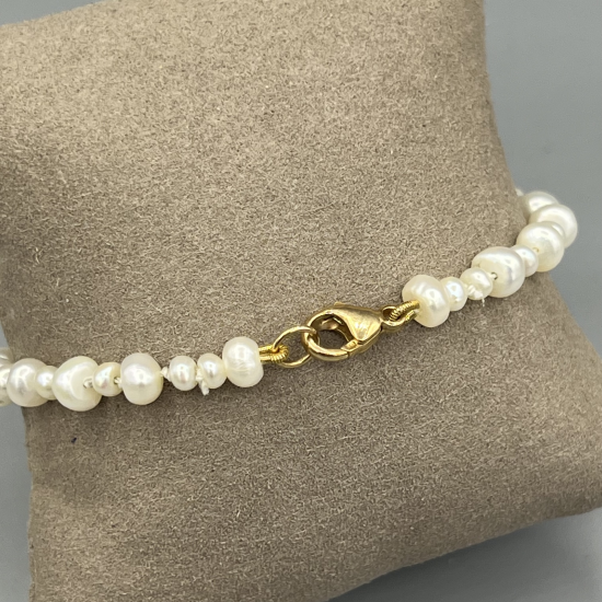 Elegante 14k Gouden Armband met Zoetwaterparels